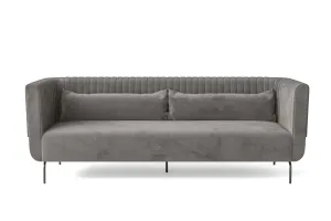 Jackson 3 Seater Sofa Grey Velvet