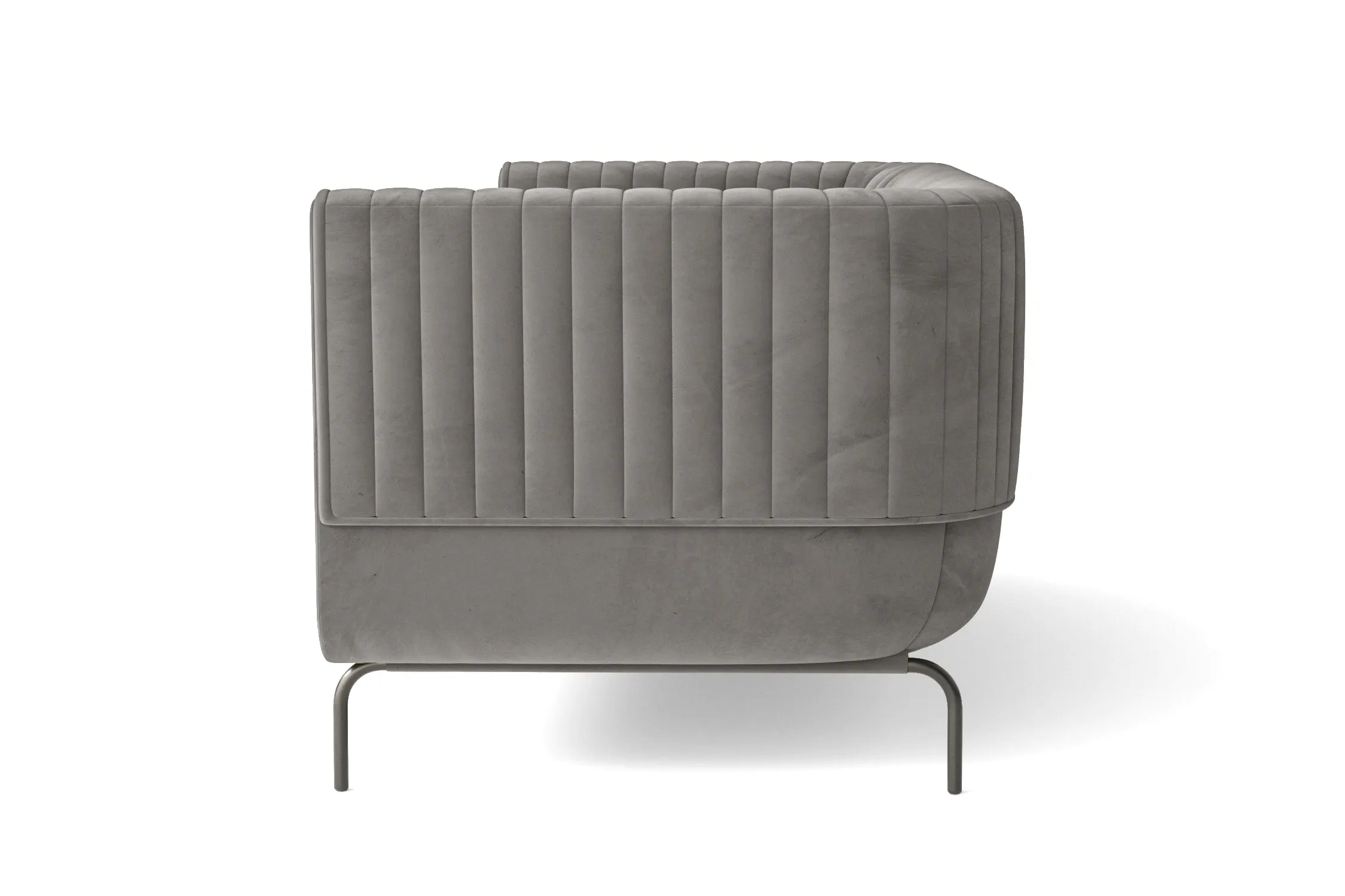 Jackson 3 Seater Sofa Grey Velvet