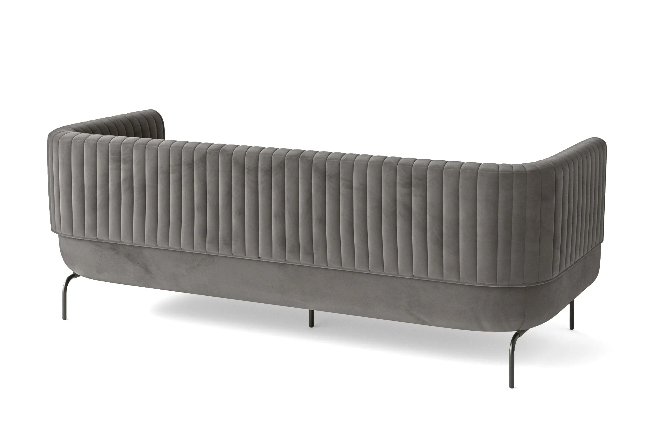 Jackson 3 Seater Sofa Grey Velvet