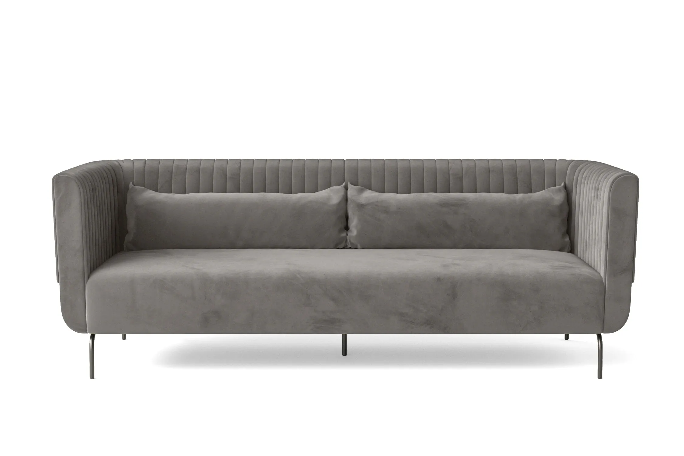 Jackson 3 Seater Sofa Grey Velvet