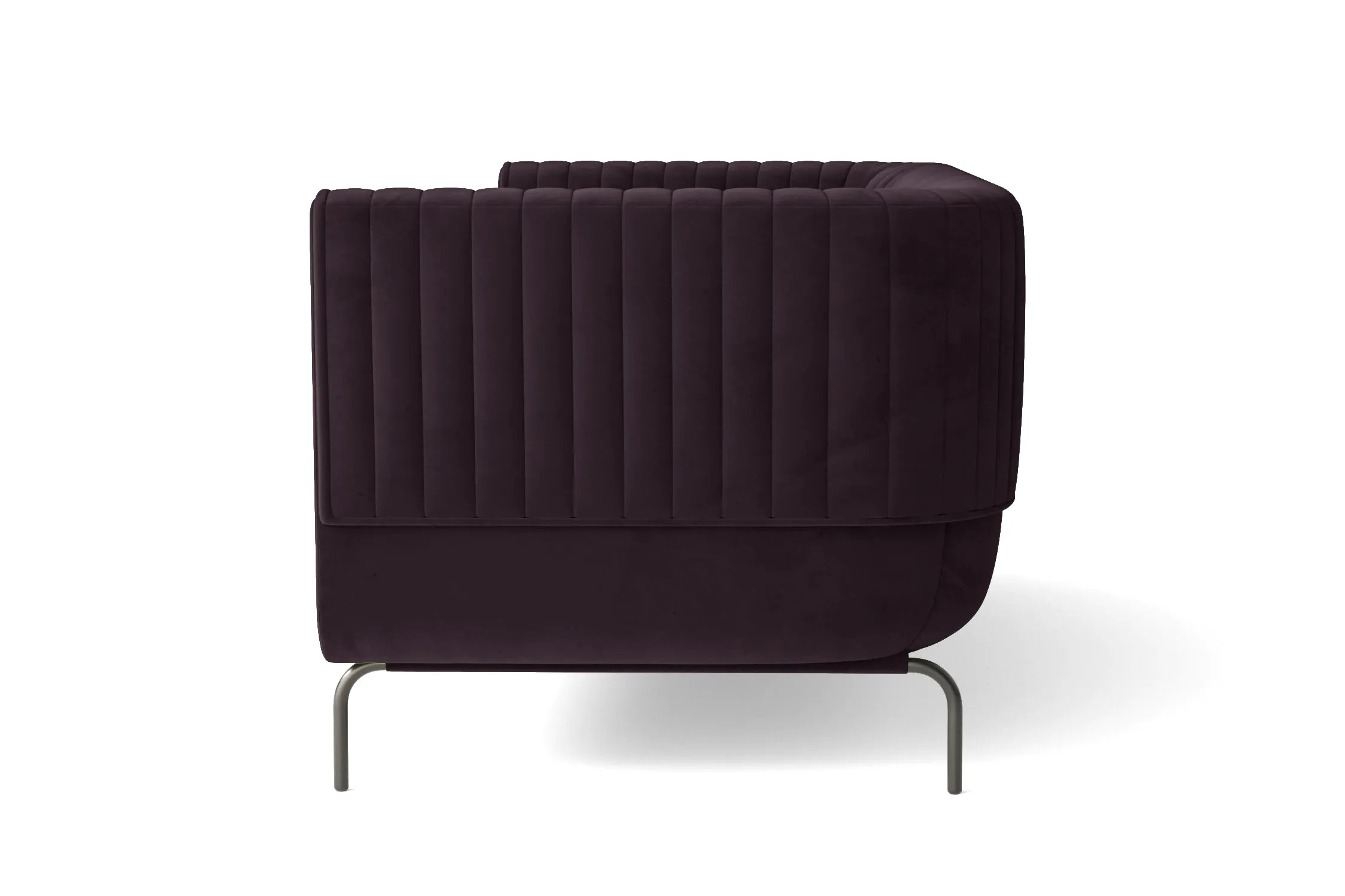 Jackson 3 Seater Sofa Purple Velvet