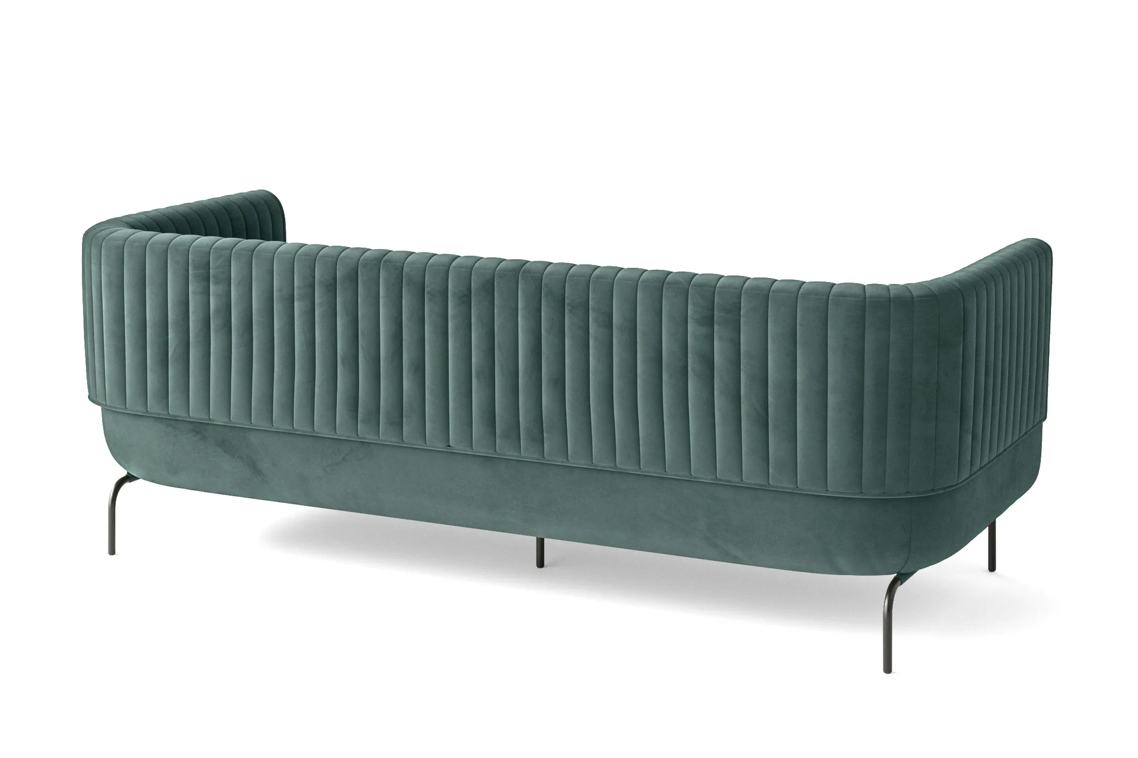 Jackson 3 Seater Sofa Teal Velvet