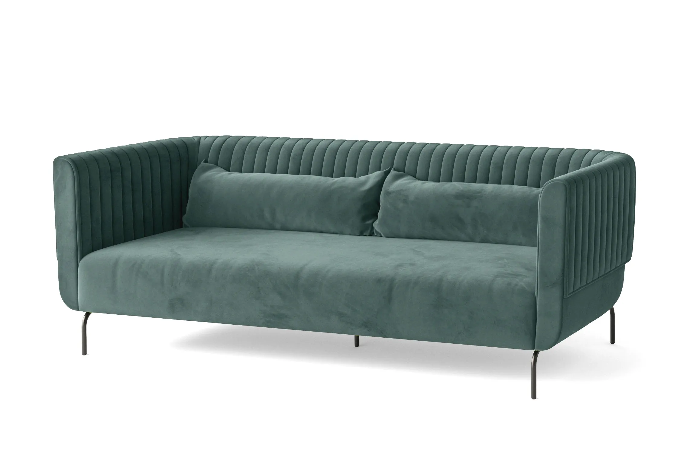 Jackson 3 Seater Sofa Teal Velvet