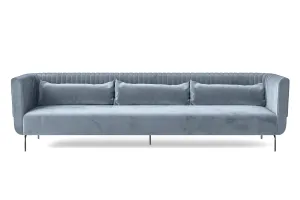 Jackson 4 Seater Sofa Baby Blue Velvet