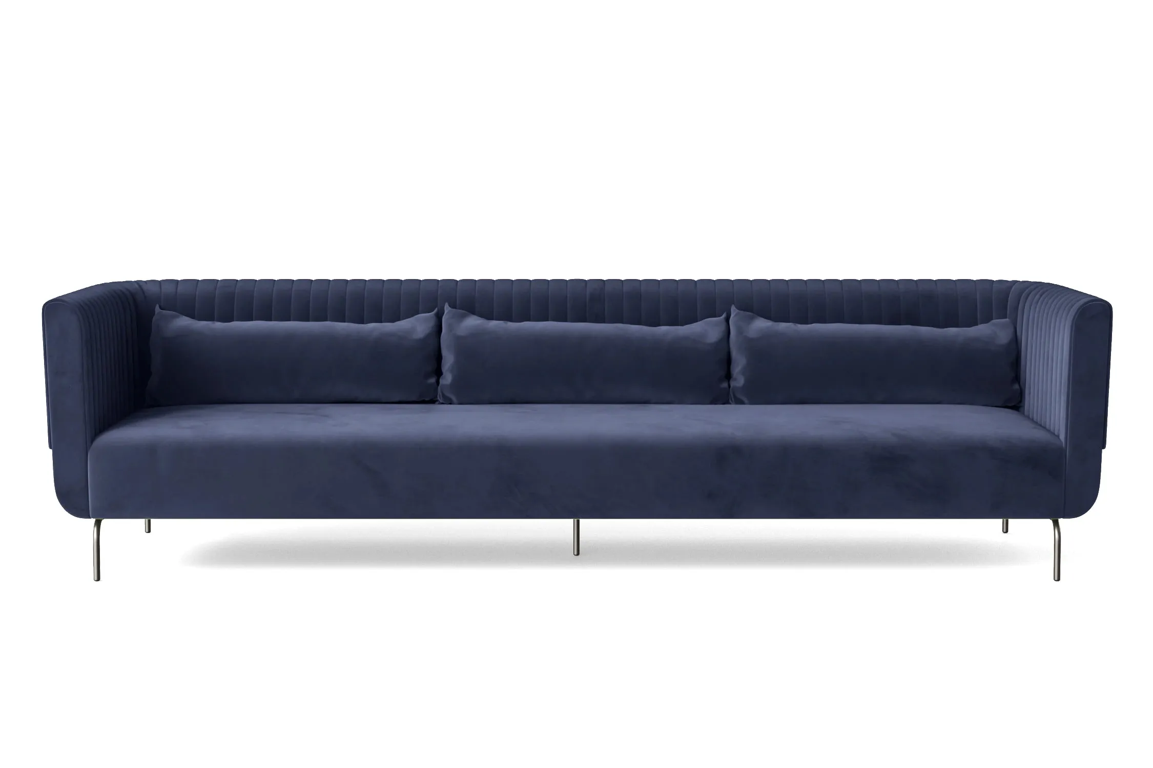 Jackson 4 Seater Sofa Dark Blue Velvet