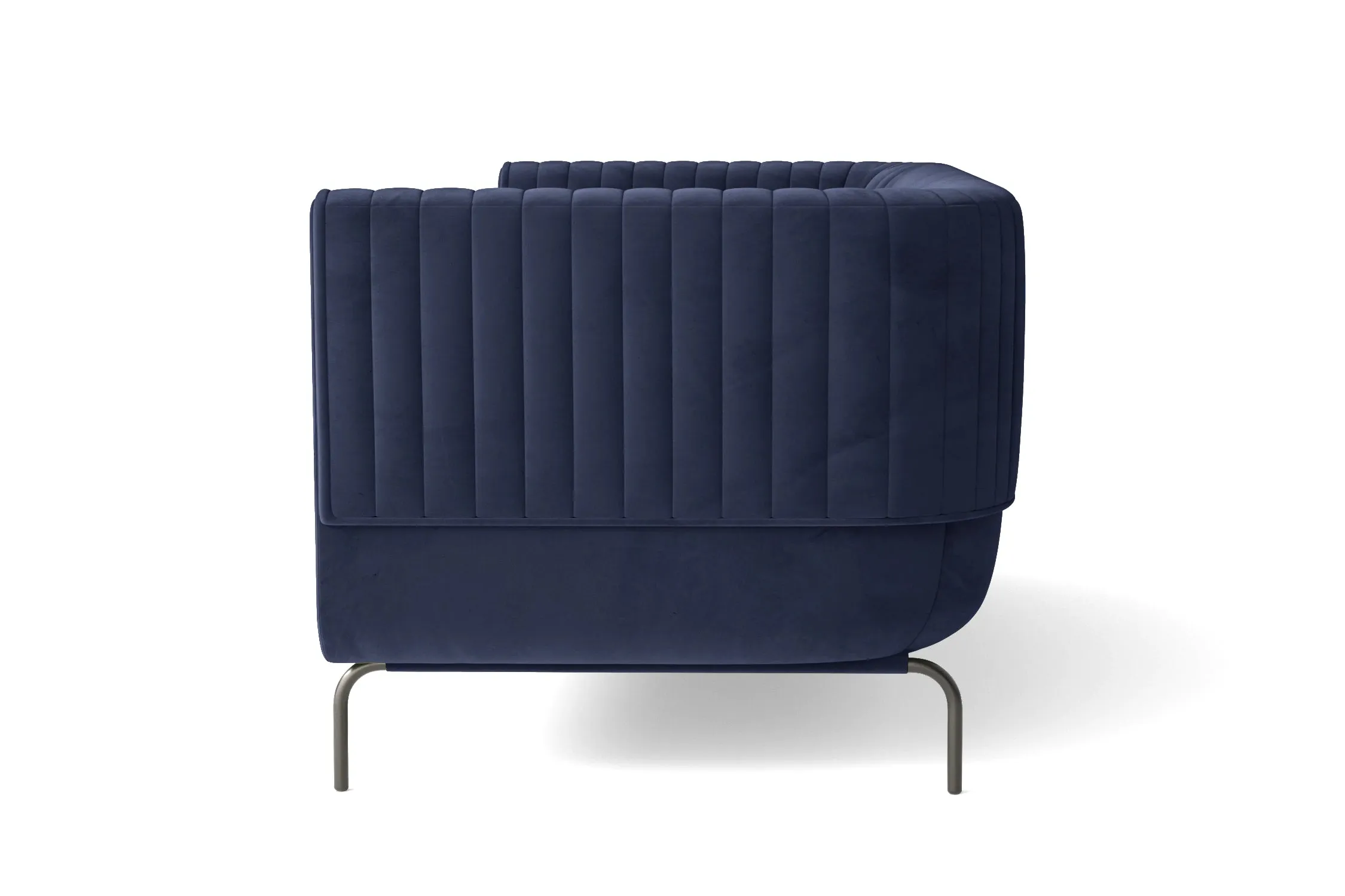 Jackson 4 Seater Sofa Dark Blue Velvet