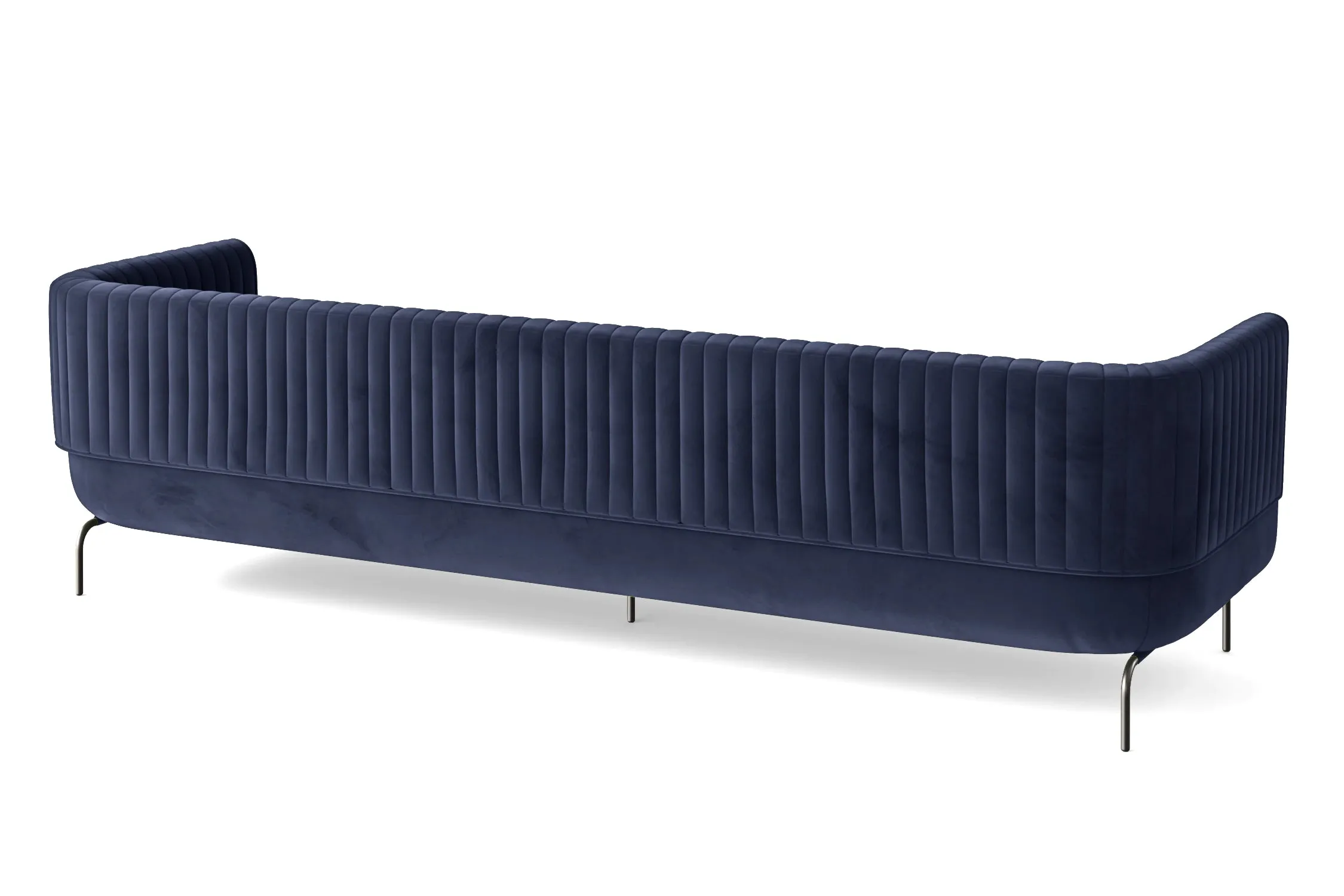 Jackson 4 Seater Sofa Dark Blue Velvet