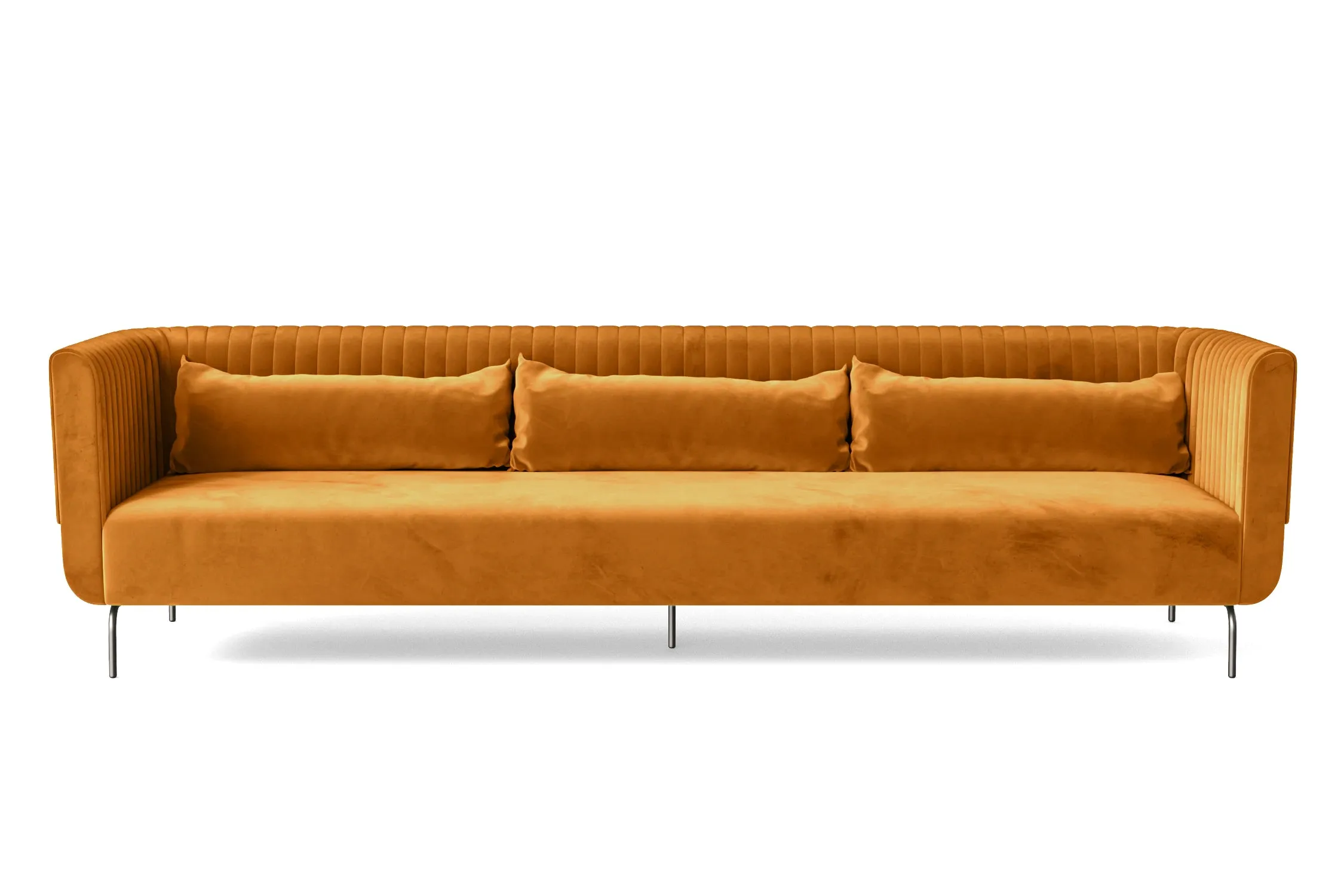 Jackson 4 Seater Sofa Gold Velvet