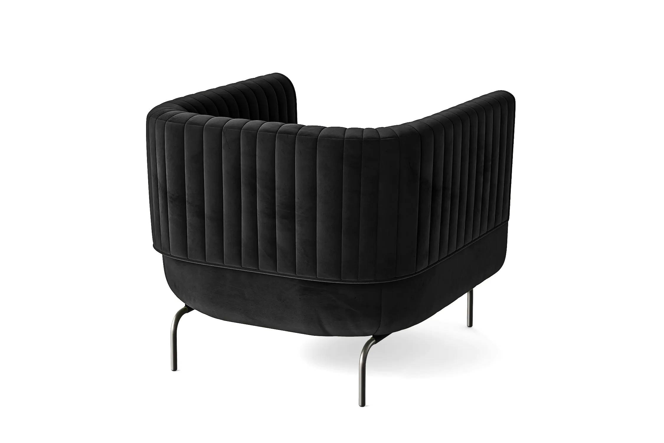 Jackson Armchair Black Velvet