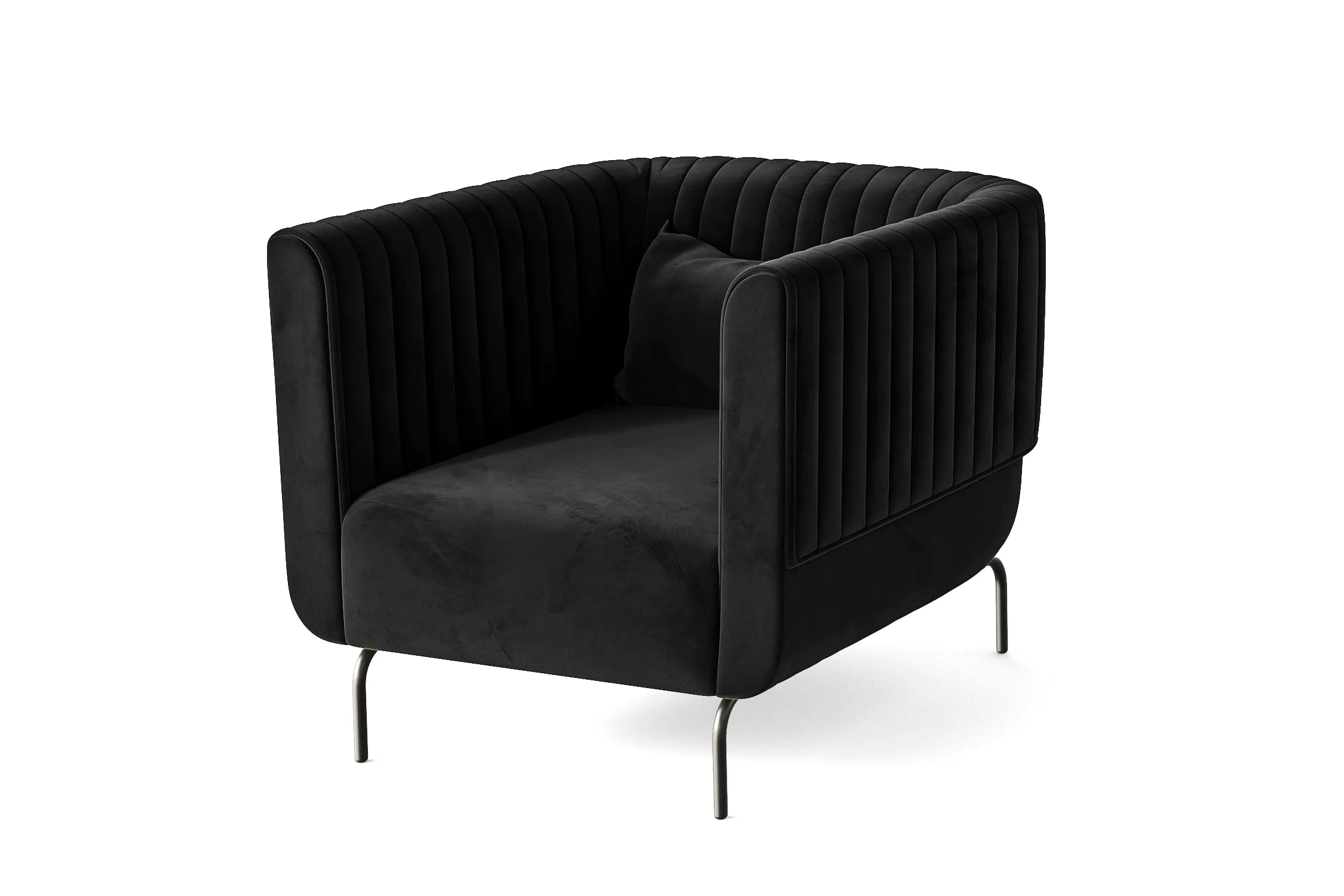 Jackson Armchair Black Velvet