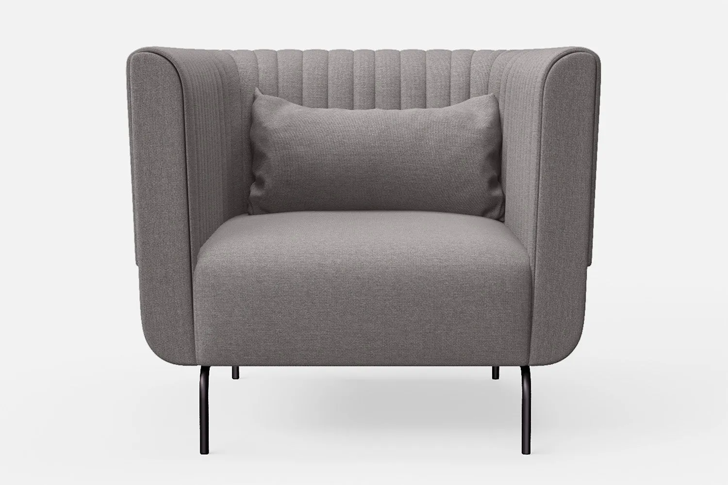 Jackson Armchair Grey Linen Fabric