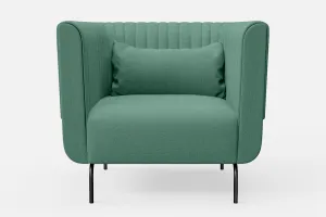 Jackson Armchair Mint Green Linen Fabric