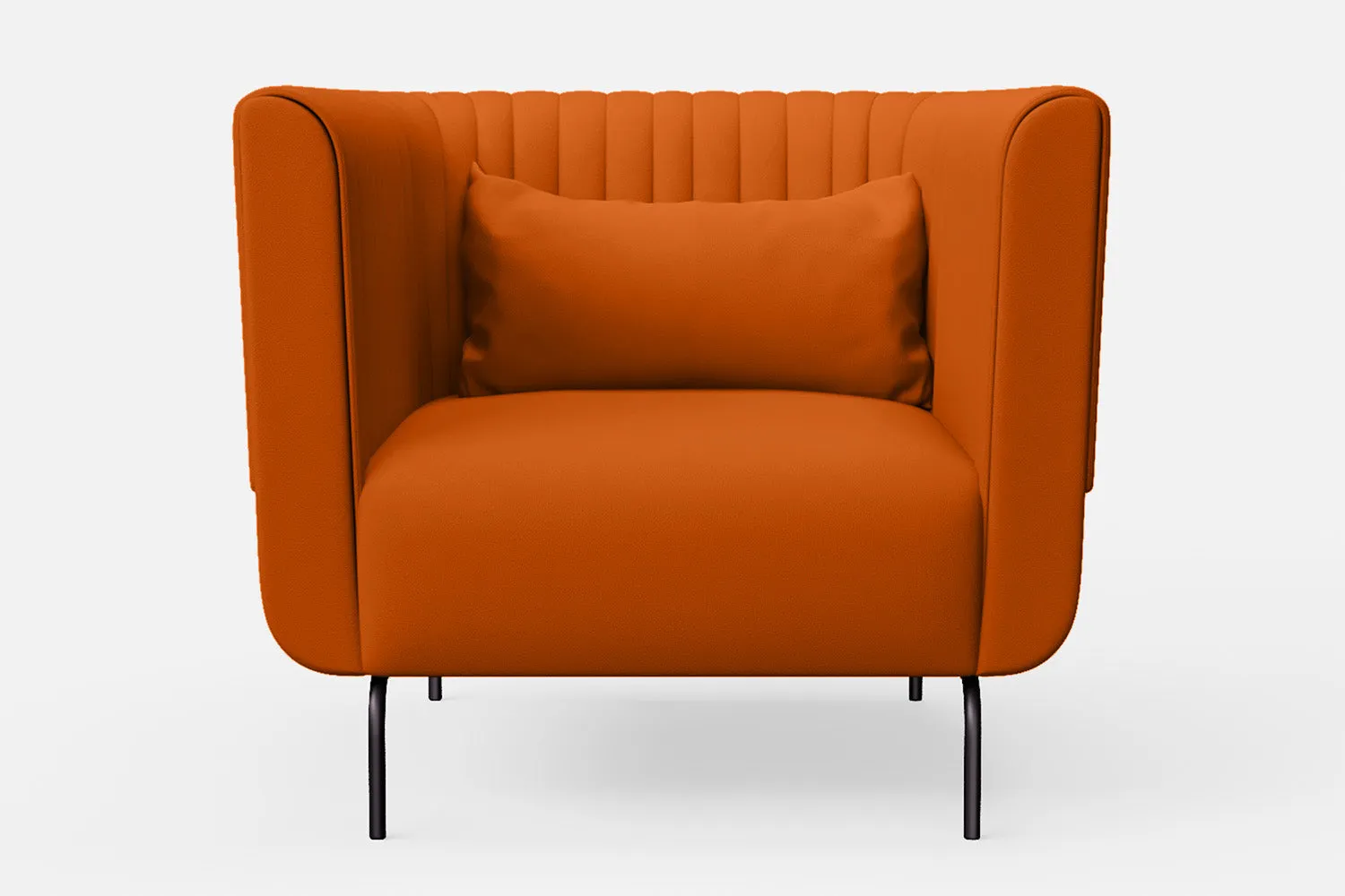 Jackson Armchair Orange Leather