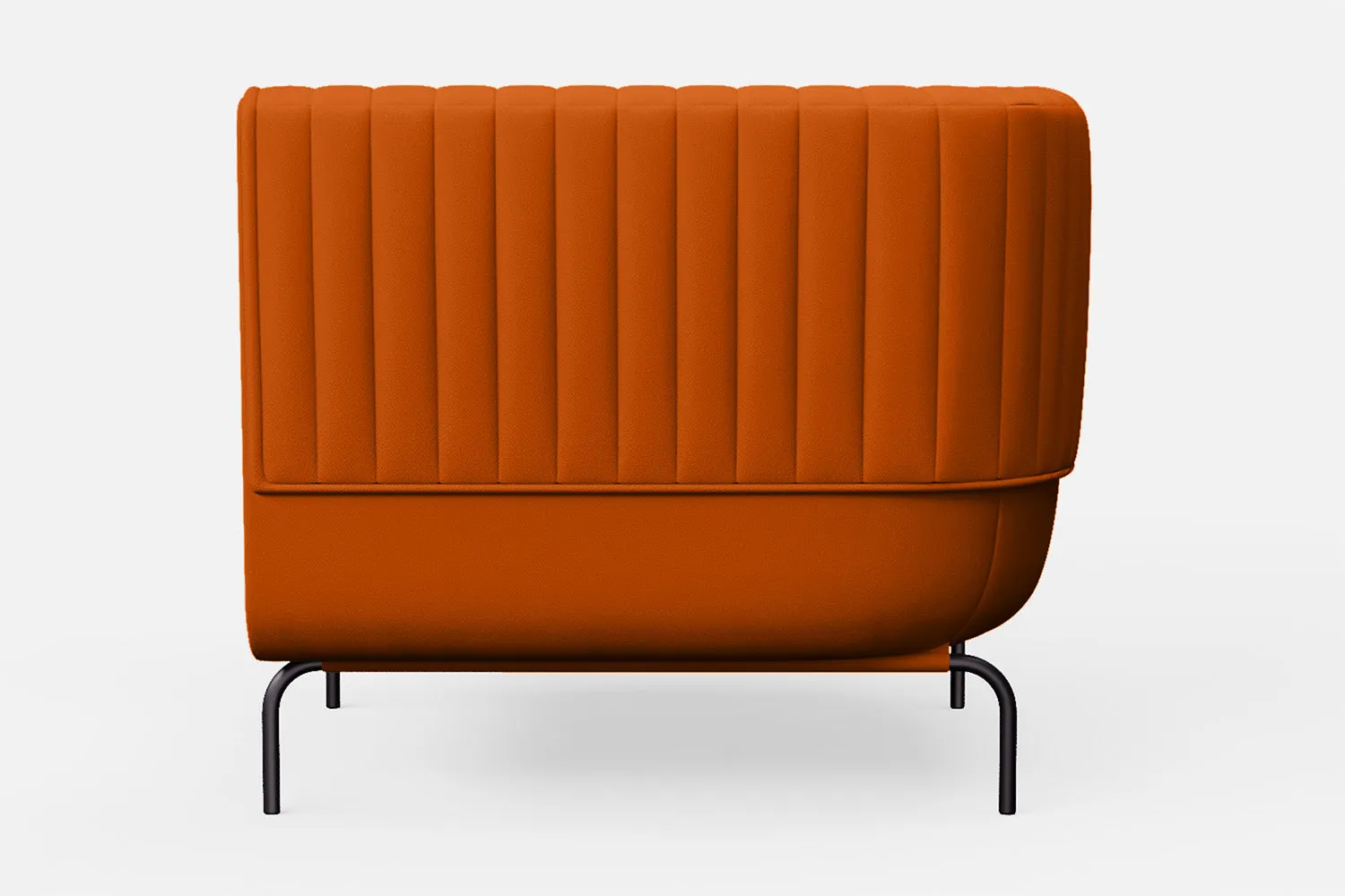 Jackson Armchair Orange Leather