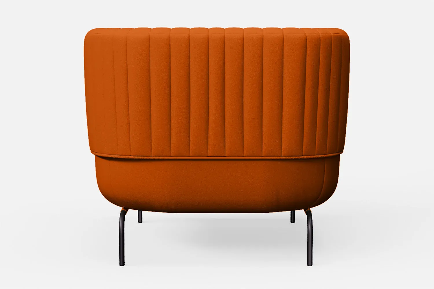 Jackson Armchair Orange Leather