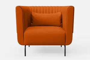 Jackson Armchair Orange Leather