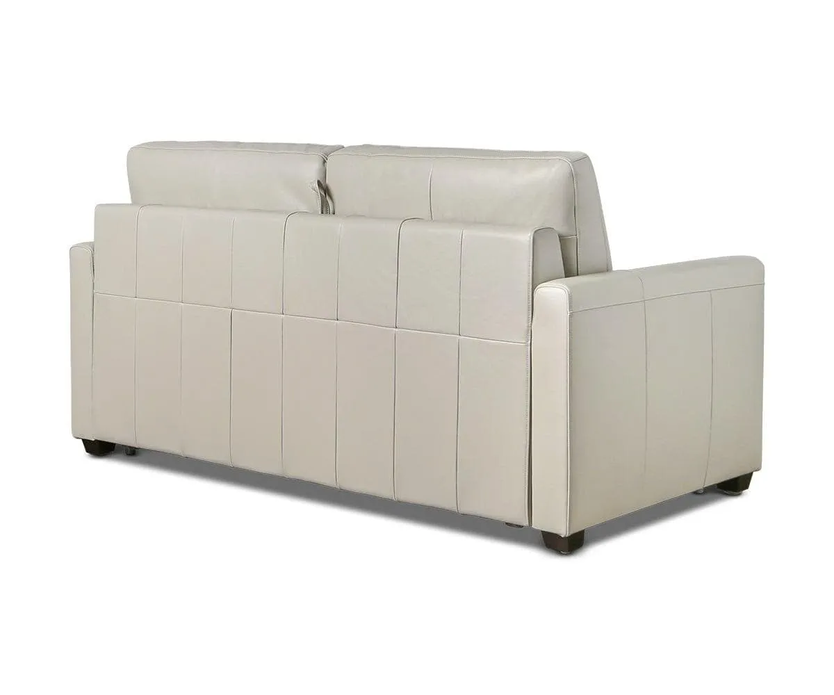 Jonas Leather Full Sleeper Sofa