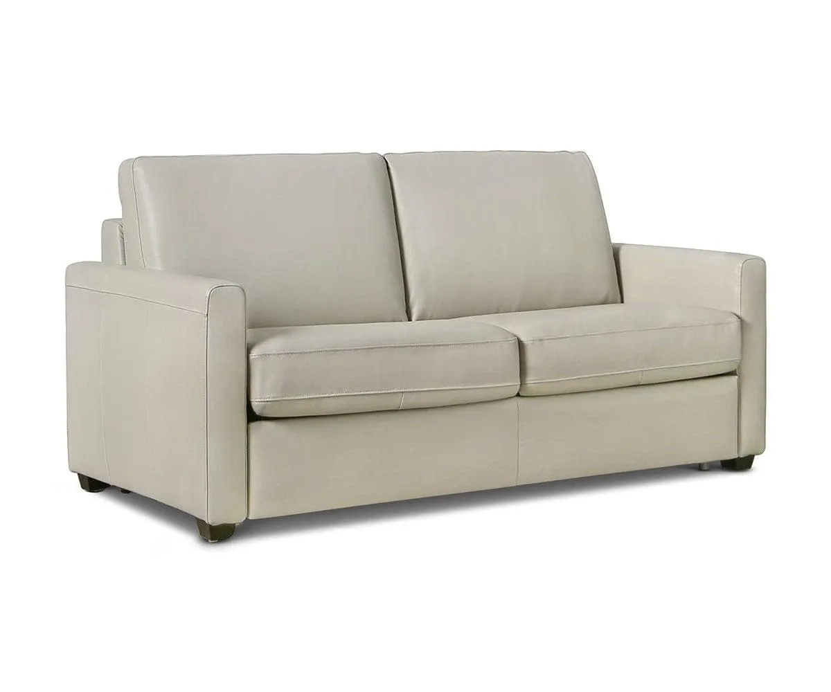 Jonas Leather Full Sleeper Sofa