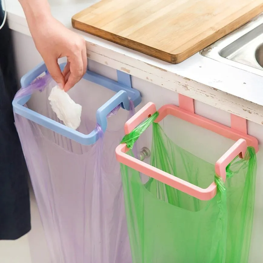 kitchen garbage bag holder 2019TOP Portable Kitchen Trash Bag Holder Incognito Cabinets Cloth Rack Towel Rack G90530