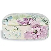 Large Cosmos Printed Ceramic Decorative Box