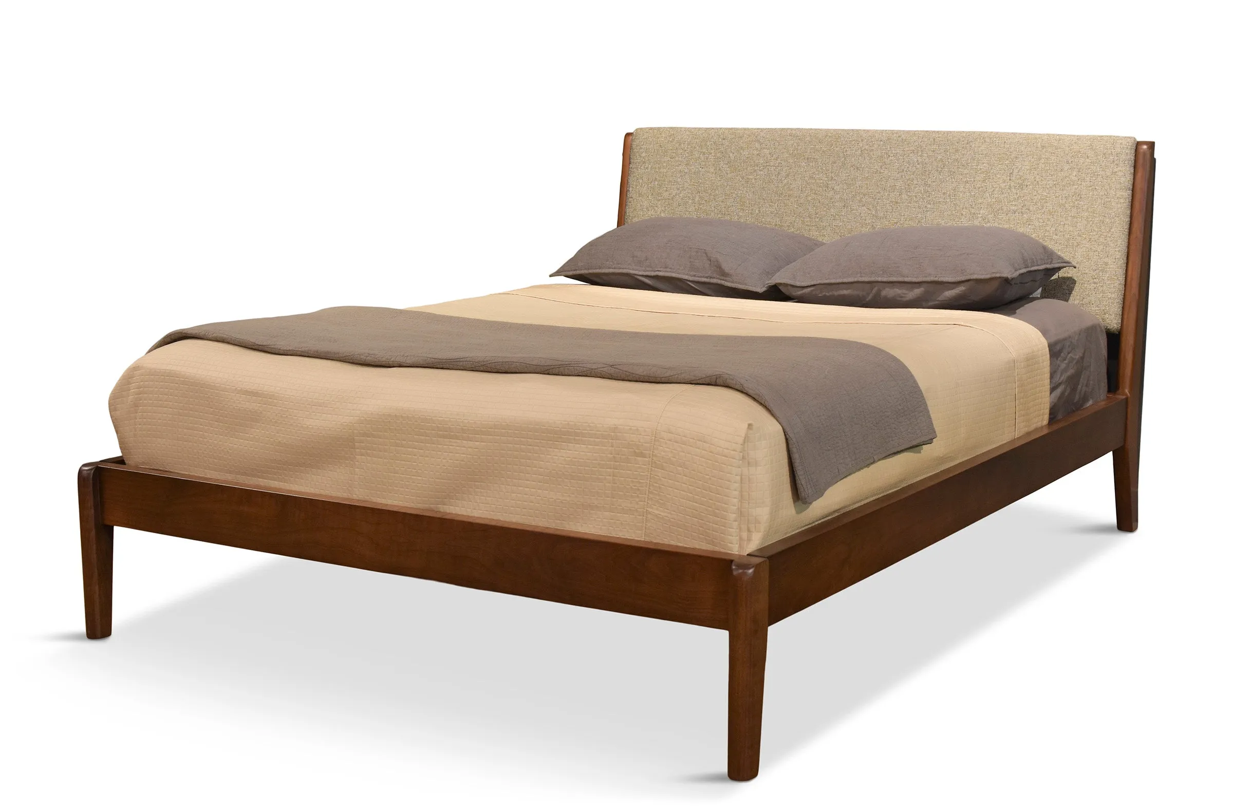 Lewis Mid Century Modern Platform Bed