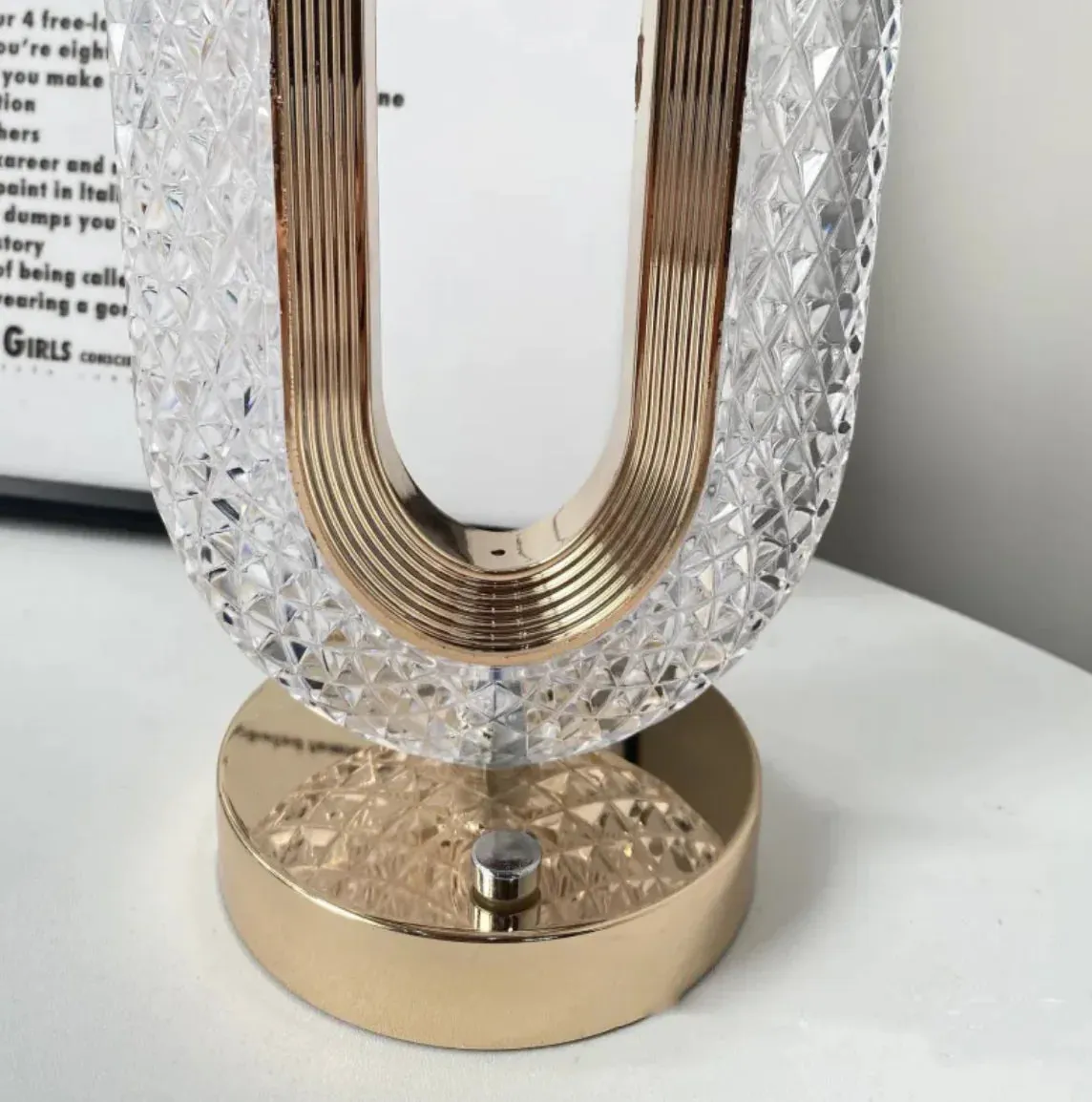 Luxurious Crystal Touch Desk Lamp - Ambient Lighting for Home Decor