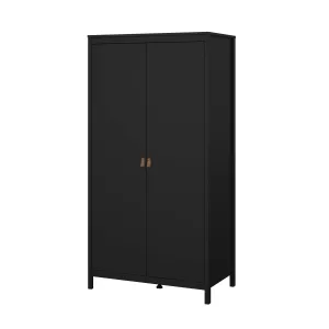 Madrid 2 Door Wardrobe - Black