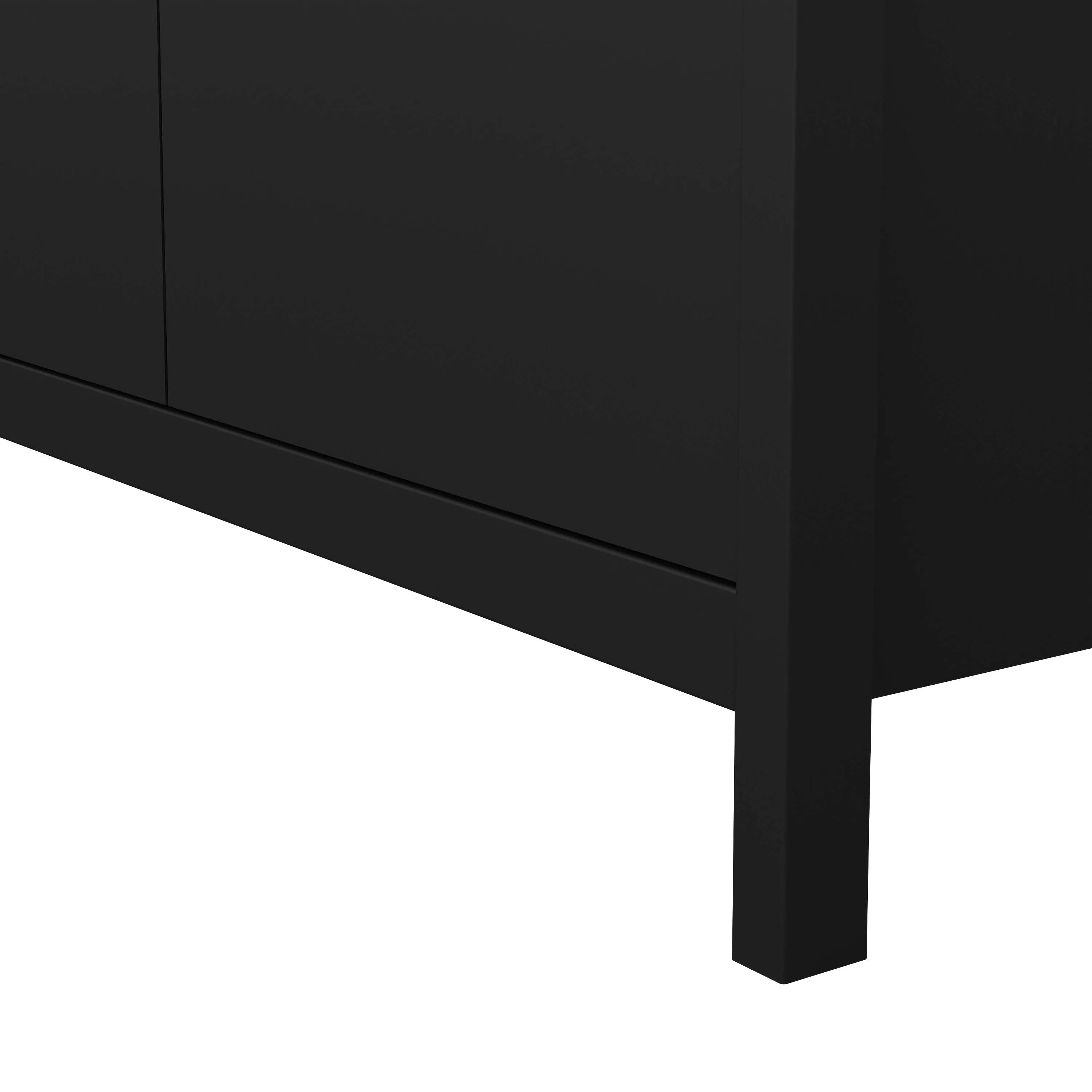 Madrid 2 Door Wardrobe - Black