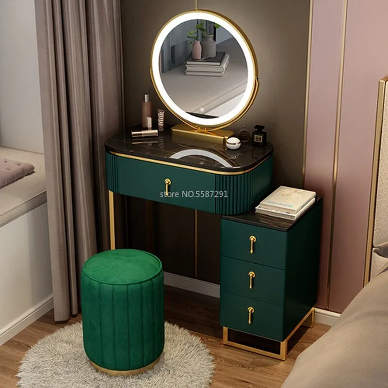 Makeup Vanity Dressing Table Set with Mirror and Storage