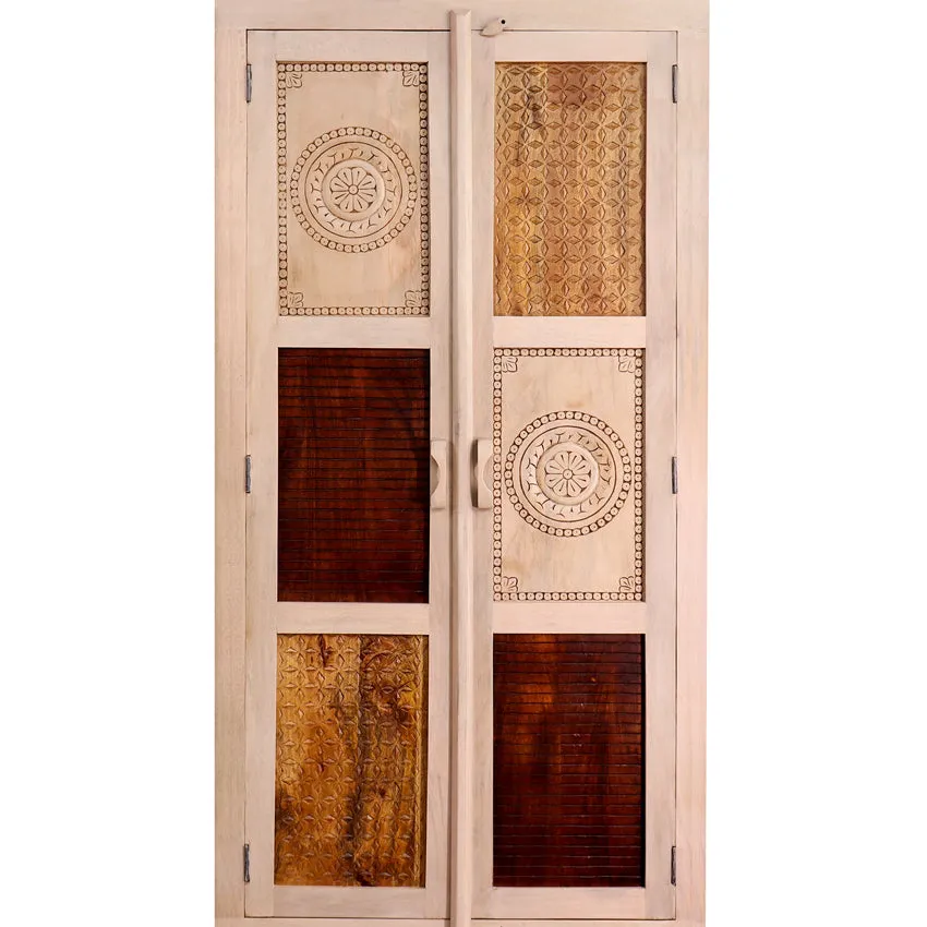 Manella Handcarved 2 Door Wardrobe