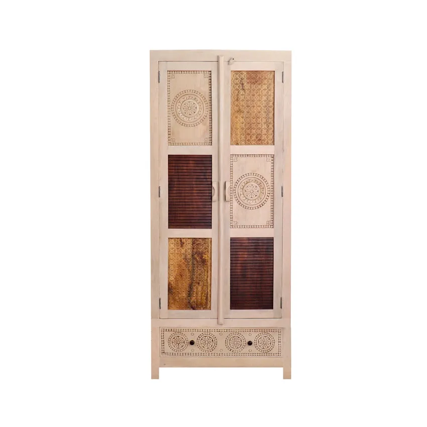 Manella Handcarved 2 Door Wardrobe