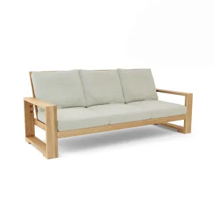 Memorable Capistrano Deep Seating Sofa, 35 H x 37 W x 85 L, A Fusion of Aesthetics & Comfort, Crafted From Premium Teak.