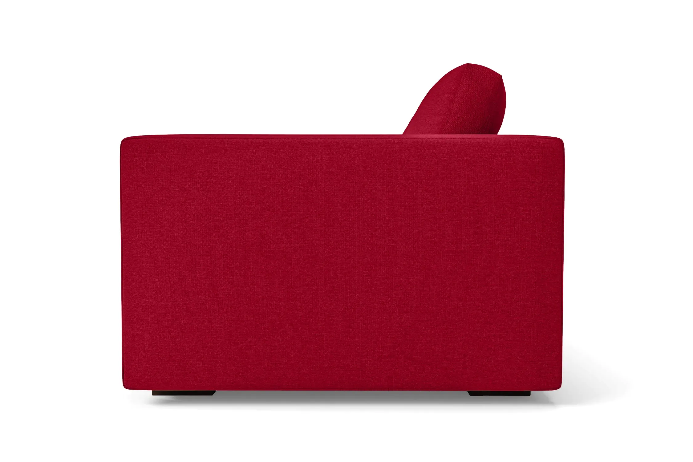 Messina 3 Seater Sofa Red Linen Fabric