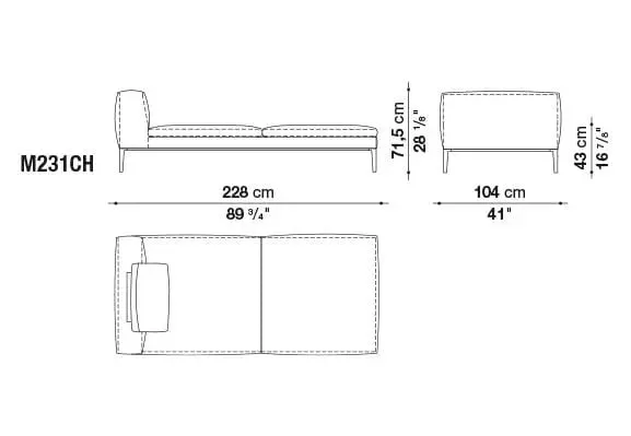 Michel Club Sofa