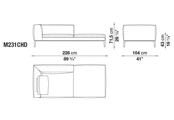 Michel Club Sofa