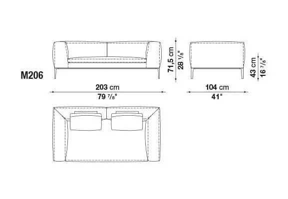 Michel Club Sofa