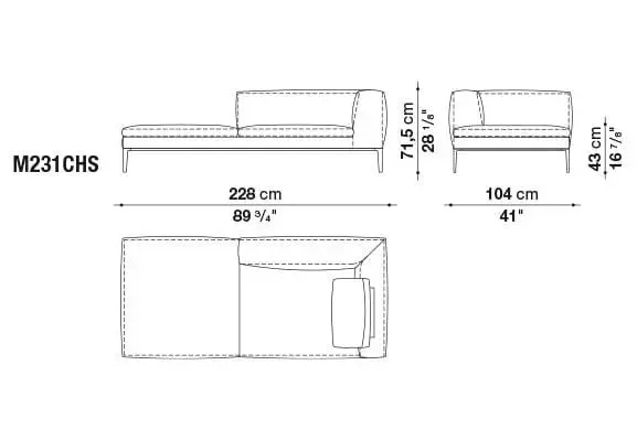 Michel Club Sofa