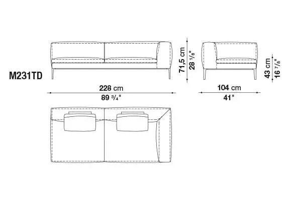 Michel Club Sofa