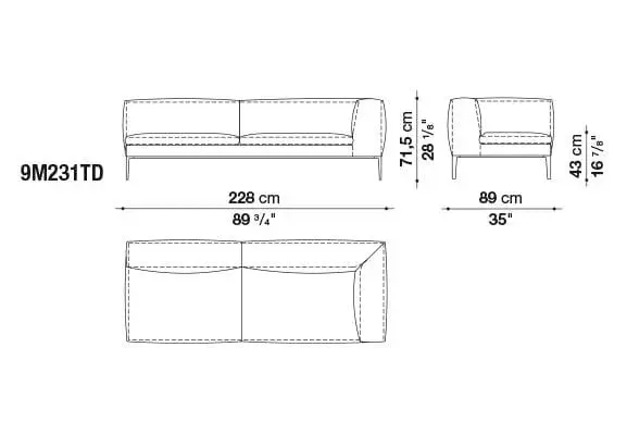 Michel Club Sofa