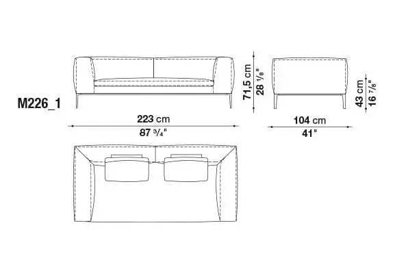 Michel Club Sofa