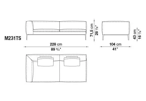 Michel Club Sofa