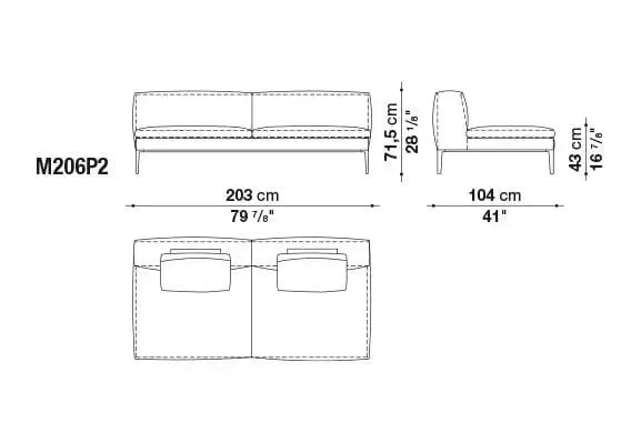 Michel Club Sofa