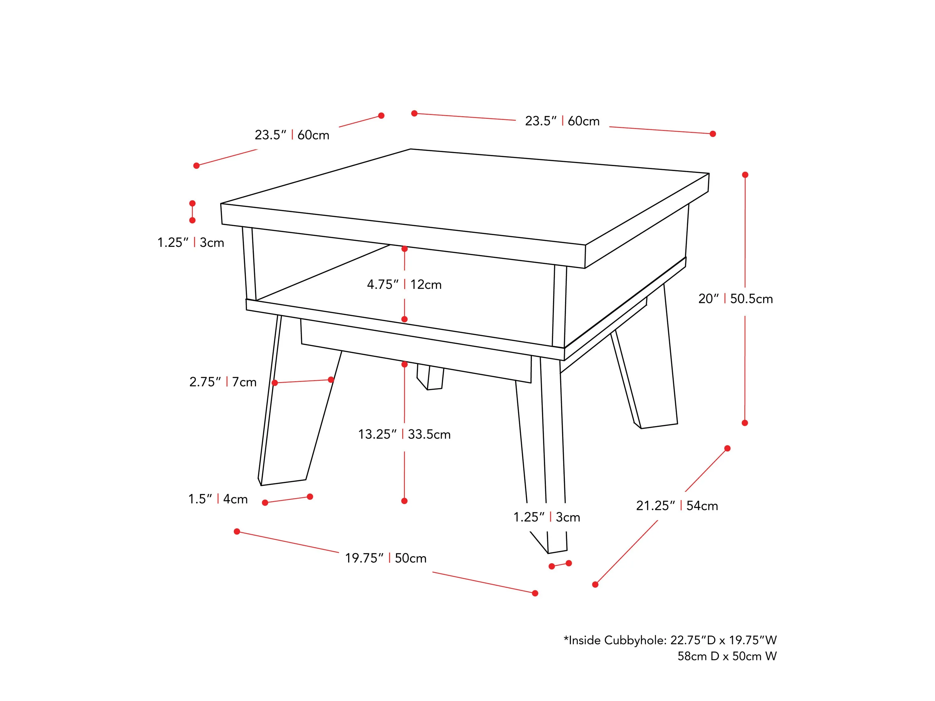 Mid Century End Table