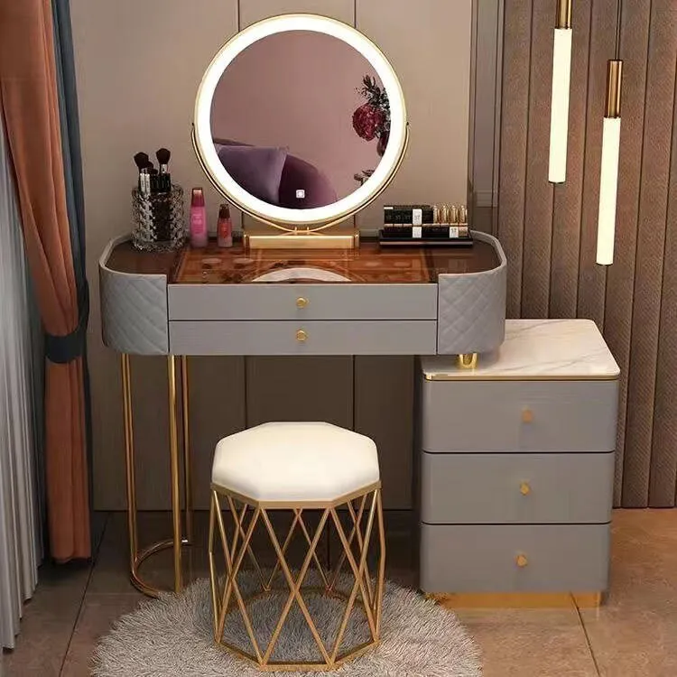 Modern LED Vanity Desk Dresser Table for Household Bedroom