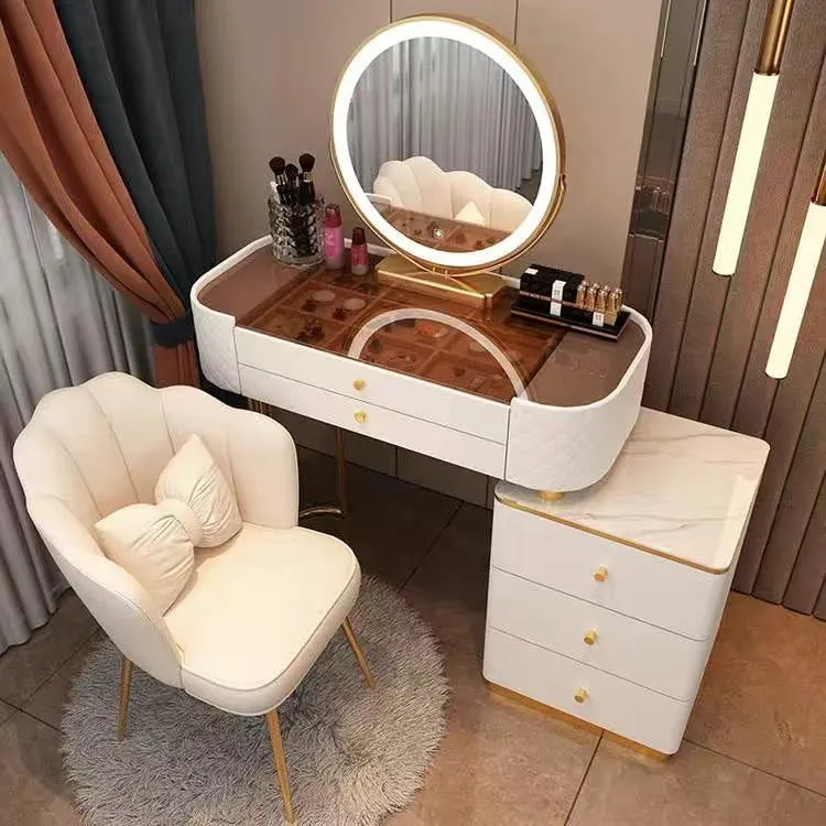 Modern LED Vanity Desk Dresser Table for Household Bedroom