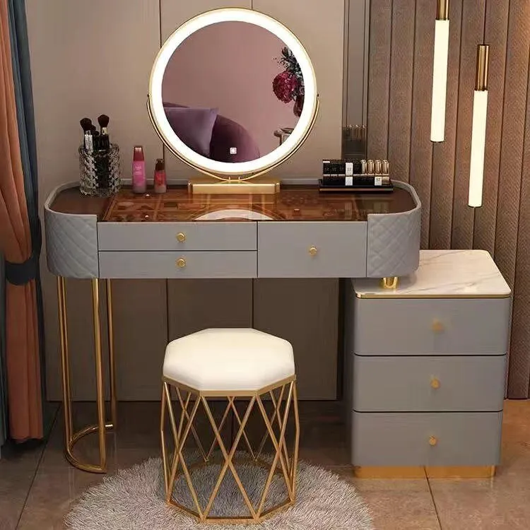 Modern LED Vanity Desk Dresser Table for Household Bedroom