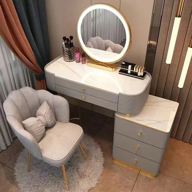 Modern LED Vanity Desk Dresser Table for Household Bedroom