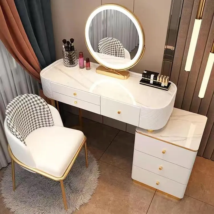 Modern LED Vanity Desk Dresser Table for Household Bedroom