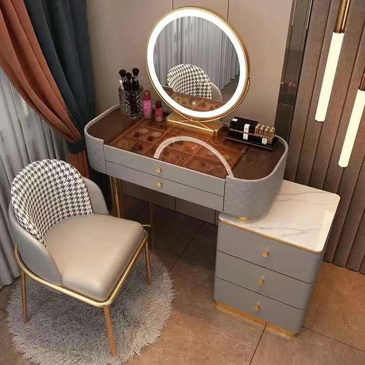 Modern LED Vanity Desk Dresser Table for Household Bedroom