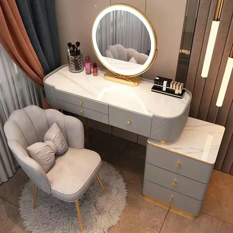 Modern LED Vanity Desk Dresser Table for Household Bedroom